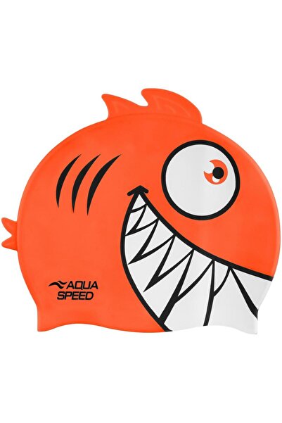 Aqua Speed Zoo Pirana 3D Çocuk Yüzme Bonesi - Turuncu