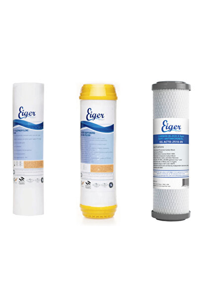 Eiger Filter Eiger Σετ Φίλτρων PP & ION & CTO 0.5μm για Συσκευές 3 Σταδίων Άν...