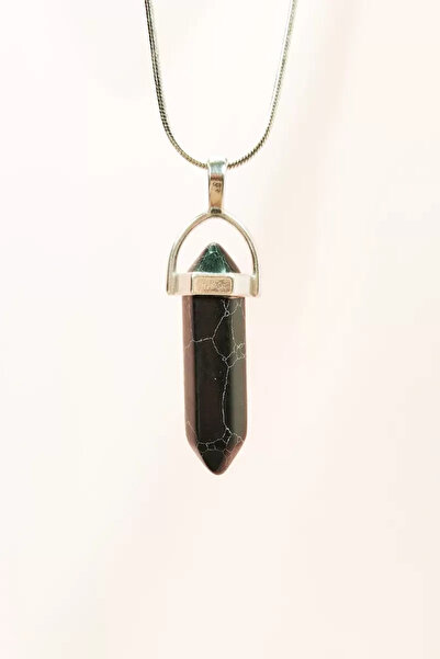 Generic Brand Matte Onyx Natural Stone Chain with Handmade Design Pendant: 3....
