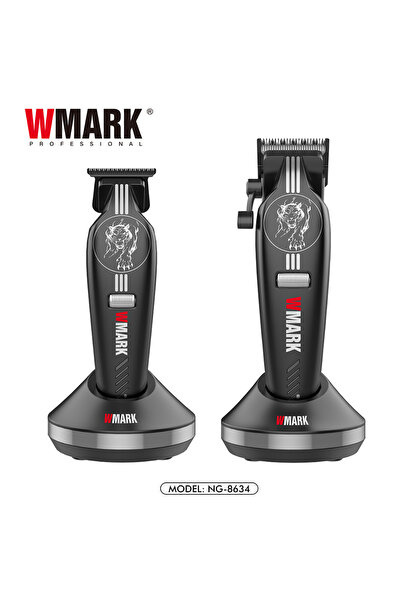Wmark NG-8634KIT Profesyonel Berber Seti | 9000 RPM, Kademesiz Hız, Clipper +...
