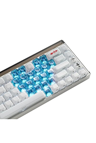 Meyer Gaming XVX Optic Heart 21-Tuşlu Şeffaf Keycaps Aqua Tuş Takımı Seti