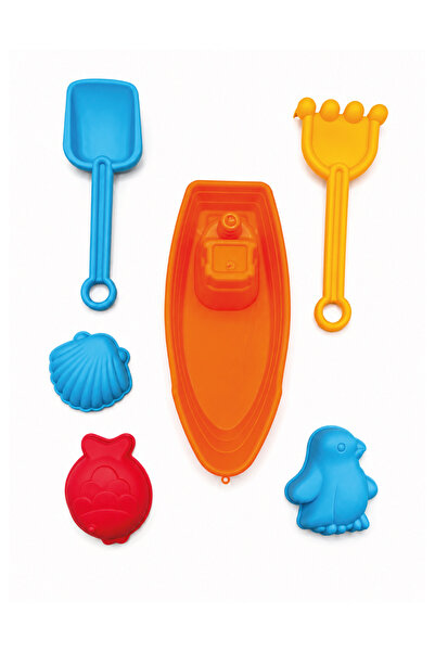 Waldern Toys Gemi Kürek ve Kalıplı Plaj Kum Oyuncak Set