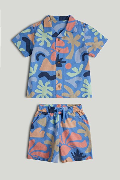 MOTHERCARE طقم قميص وشورت استوائي