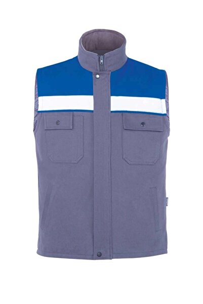 MyForm My Form Winto 7/7 Gabardin Kapitoneli Kışlık Yelek-GRI SAX