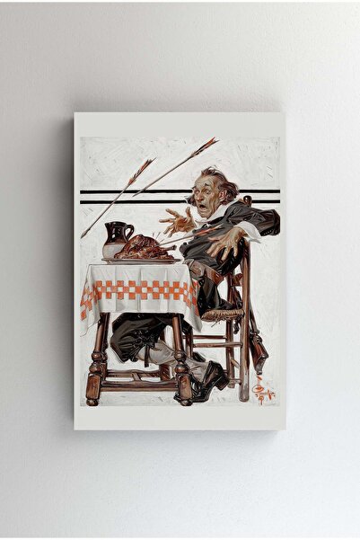 Efect Canvas Tablou Canvas - Startled Pilgrim - Joseph Christian Leyendecker