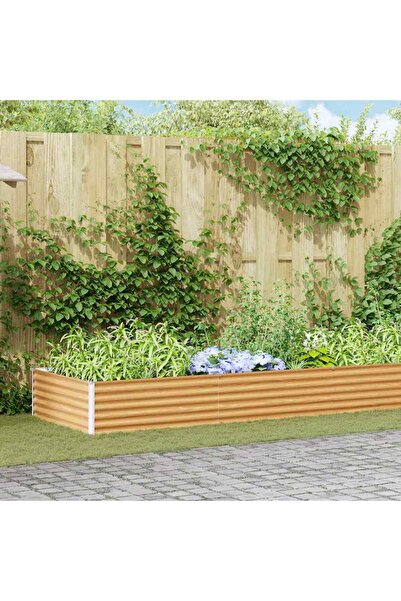 vidaxl Strat inaltat de gradina 582 x 100 x 36 cm Otel Galvanizat
