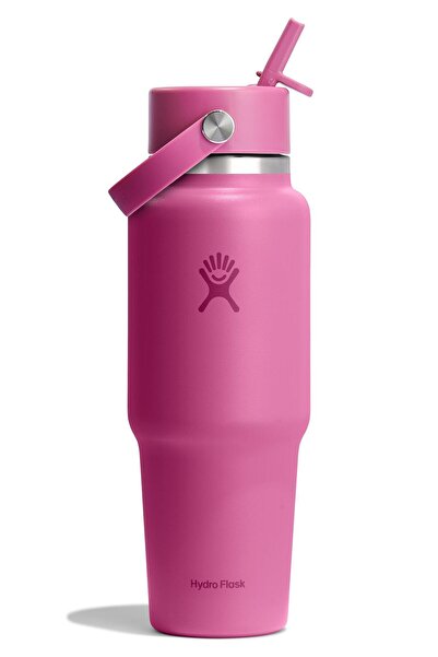 Hydro Flask Geniş Kapak Pipetli Seyahat Tipi Termos 946 ml (32 Oz) - Reef Pembe