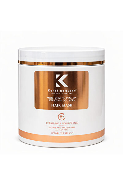 Keratine queen Μάσκα Μαλλιών Keratin Queen με Κερατίνη και Κολλαγόνο 800 ml –...
