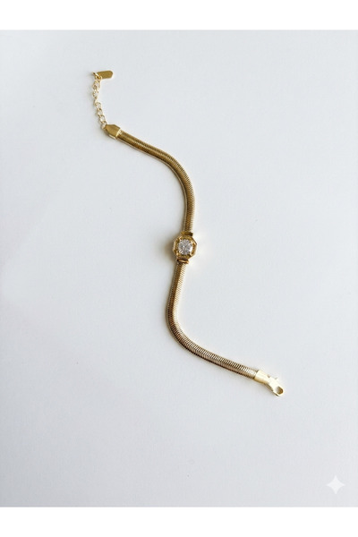 MAREM سوار سلسلة إيطالي مرصع بالألماس من Cm Jewelry مع تفاصيل مميزة
