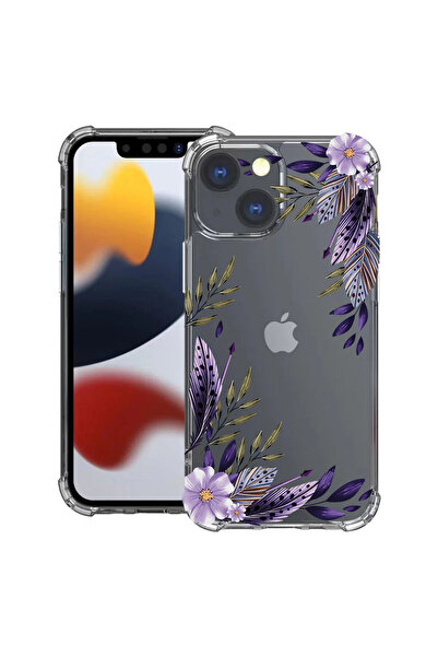 bestcase Αντικραδασμική Θήκη για Apple iPhone 13, Φλοράλ - Λεβάντα, 1118436 A...