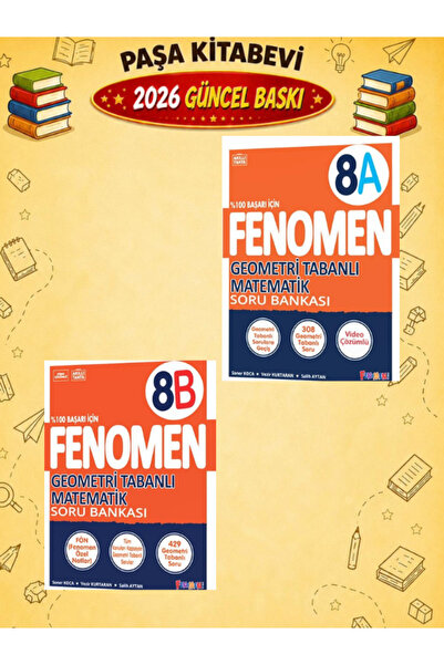 8.SINIF GEOMETRİ TABANLI MATEMATİK A+B SORU BANKALARI