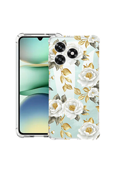 bestcase Husă Antișoc pentru Honor X5c Plus / X5c, Florală - Camelie Aurie Es...