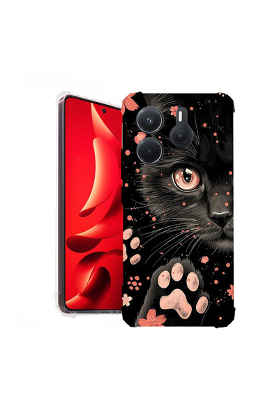 bestcase Αντικραδασμική Θήκη για Xiaomi Redmi Note 14 5G, Μαύρη Γάτα, 1938401...