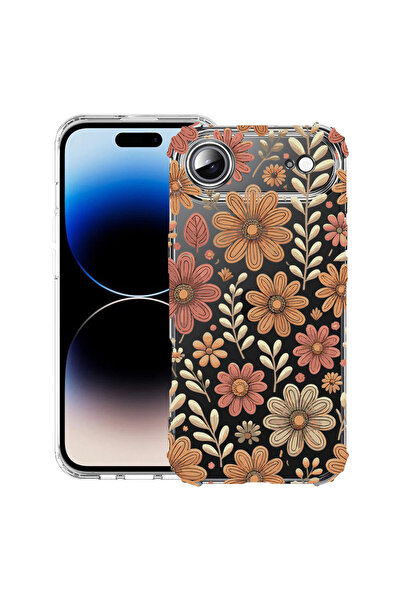 bestcase Αντικραδασμική Θήκη για Apple iPhone 17 Air, Φλοράλ Φθινοπωρινό Σχέδ...