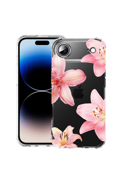 bestcase Husă Antișoc pentru Apple iPhone 17 Air, Floral - Floral - Lotus Roz...
