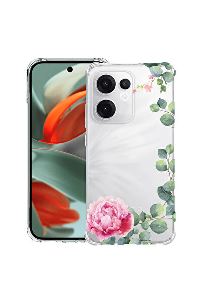bestcase Husă Antișoc pentru OPPO Reno13, Florală - Minimalistă cu Camelie, 2...