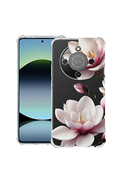 bestcase Αντικραδασμική Θήκη για Honor Magic8 Lite, Φλοράλ - Ροζ Μανόλια, 312...
