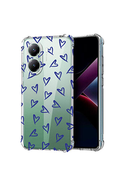 bestcase Αντικραδασμική Θήκη για Poco X7 Pro 5G, Χαριτωμένο Σχέδιο με Καρδιές...