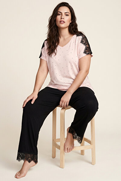 Siyah İnci Γυναικεία Πιτζάμα Plus Size "Siyah Inci" MAIRA