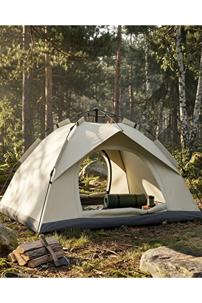 Lisinya Automatic Camping Tent 200X150X120 cm Double Layer Easy Setup Portable -