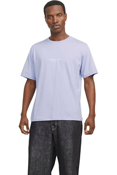 Jack & Jones JACK &JONES Vesterbro μπλουζάκι - 12240121-Κοσμικός Ουρανός