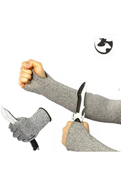 Alpargos 5. Seviye Kesilmeye dayanıklı Eldiven-Kolluk Set ( 45 cm ) XL - 10 B...