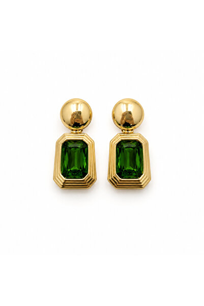 Rossetto Atelier Imported Green Stone Venus Earrings