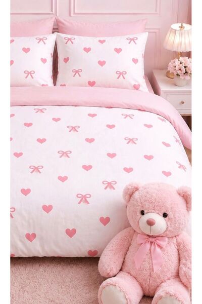 Sheri Home Lastikli Çarşaflı Nevresim Takımı Çift Kişilik Premium CottonARMÜRMODEL 88s