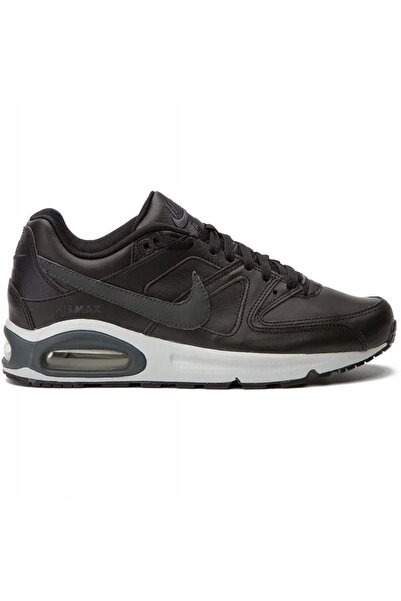 Nike Pantofi sport de piele Air Max Command, Negru, 11.5
