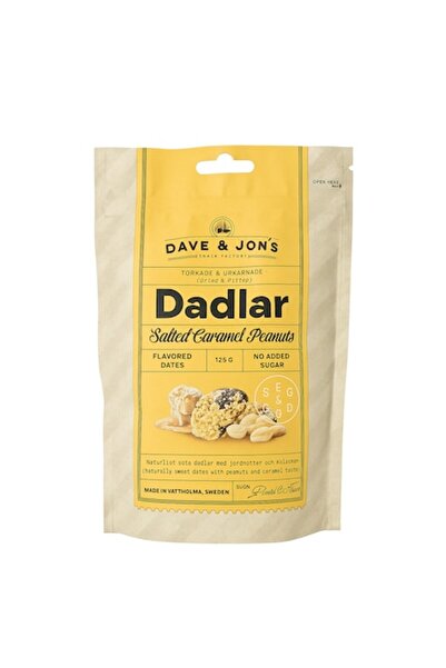 DAVEZA Curmale fără sâmburi cu aromă de caramel sărat și bucăți de arahide – ...
