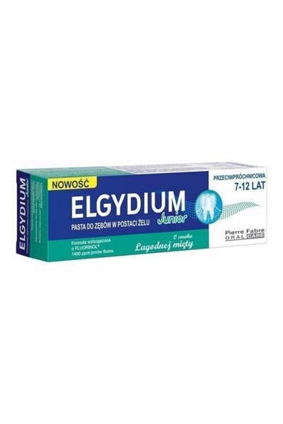 Elgydium Junior, Fluorinol, Protecție împotriva cariilor, Pastă de dinți, 50 ml