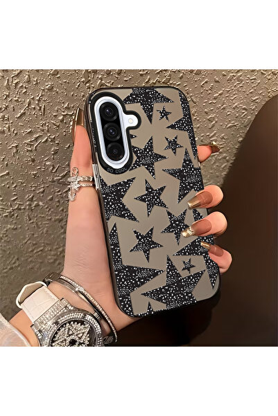 Caseji Samsung Galaxy A36-A56 Uyumlu Silikon Kenar Sert Arka Anti Düşme Kılıf...