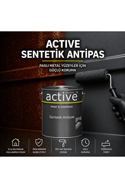 TREND ACTIVE Antipas Boya – Pas Üstüne Uygulanabilen Demir, Çelik ve Metal Yü...
