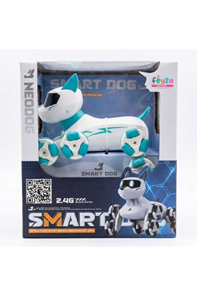 Feyza Oyuncak Uzaktan Kumandalı Şarjlı Akrobatik Robot Köpek 360 Derece Dönen...