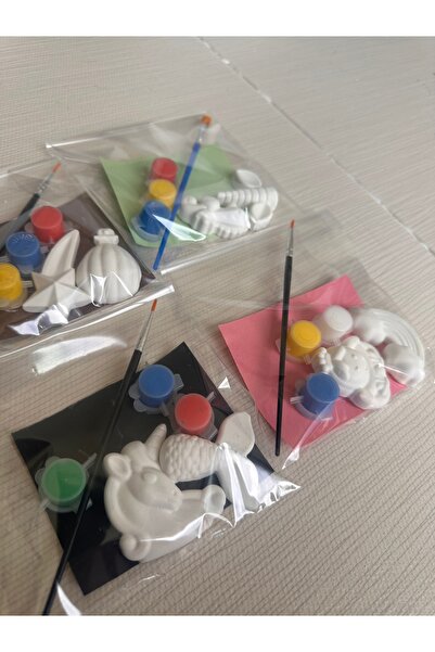 magnocandles 4 Paket / 8 figür Taş Boyama Seti - unicorn, Bulut, bebek, Deniz...
