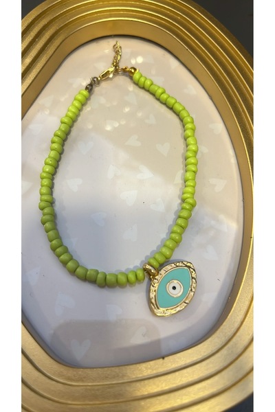 gozdeasutayaccessory Green Anklet