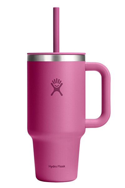 Hydro Flask All Around Travel Tumbler Pipetli Termos 946 ml (32 Oz) - Reef Pembe