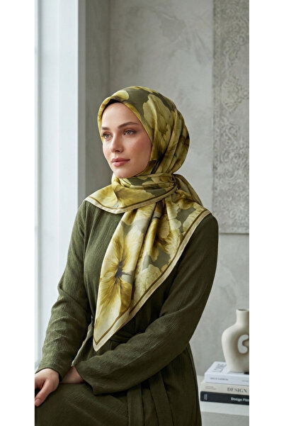 SNY Butik Soft Eşarp Tonsürton Desenli Bambu Kraş