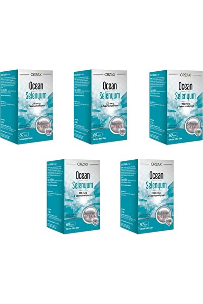 Orzax أوشن سيلينيوم 60 قرصًا، عبوة من 5 قطع