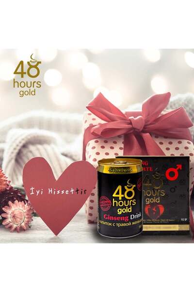 48 HOURS GOLD GINSENG 48 Hours Enerji İçeceği Ginseng Drink 24 Adet 150ml