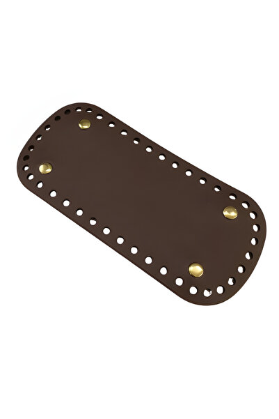 EleganTShoP Rivetli Deri Çanta Tabanı Oval 18*8 cm