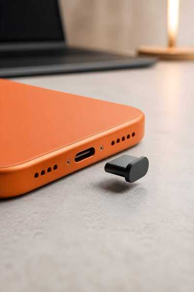 formix3d USB-C Toz Kapağı Plastik - Şarj Girişi Koruyucu Kapak Siyah - Tüm Ty...