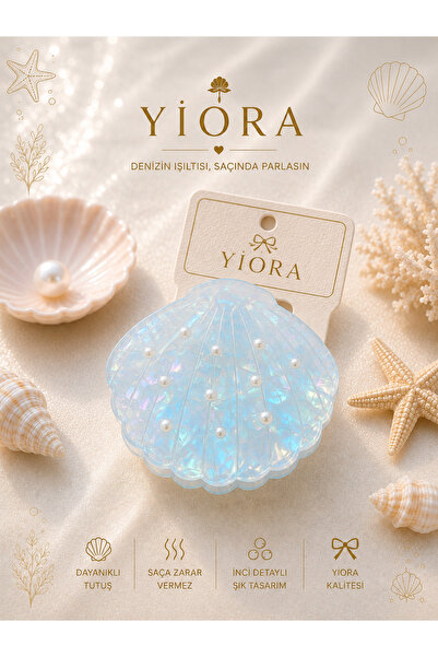 yiora Premium Series Imported Hologram Colors Pearlescent Pearl Detailed Oyst...