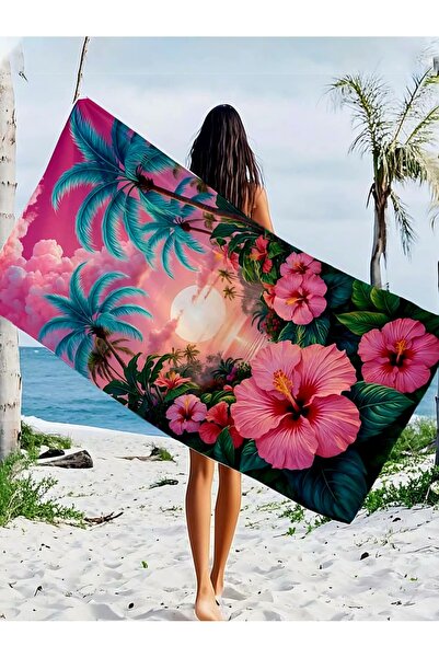 Elmas Dizayn 80X150 cm Bath&Beach&Sports Towel Quick Drying Water Absorbent S...