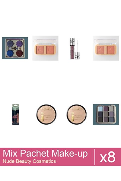 Makeup Set Mix 8 produse Palete Makeup: Paleta de farduri cu sclipici, Scanlo...