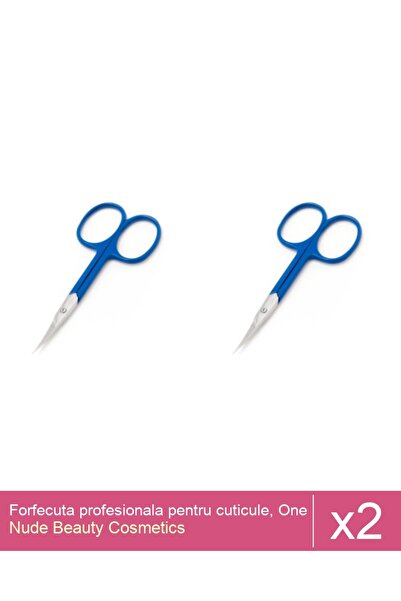 Makeup Set 2x Forfecuta profesionala pentru cuticule, One Group, Albastru