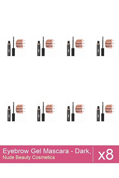 Makeup Set 8x Eyebrow Gel Mascara - Dark, Ruby Rose