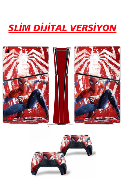 KT Decor Spider-man Playstation 5 & Dualsense Full Sticker Kaplama Seti