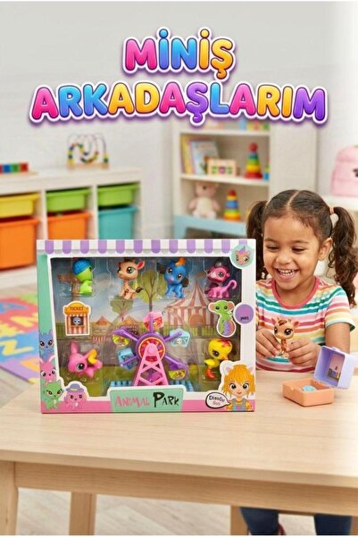 Tıfıl Toys Miniş Arkadaşlarım Animal Park - Renkli Dönme Dolap ve Sevimli Hay...