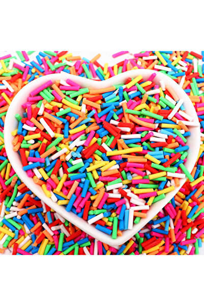Choice9 long stripe Candy Polymer Clay Slices 1mm Thin Sprinkles Long Cylindr...